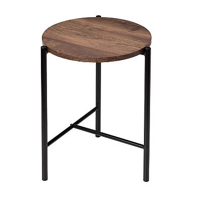 Honey-Can-Do Round T-Frame End Table