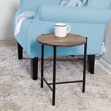 Honey-Can-Do Round T-Frame End Table