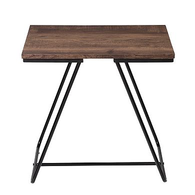 Honey-Can-Do Rectangular End Table