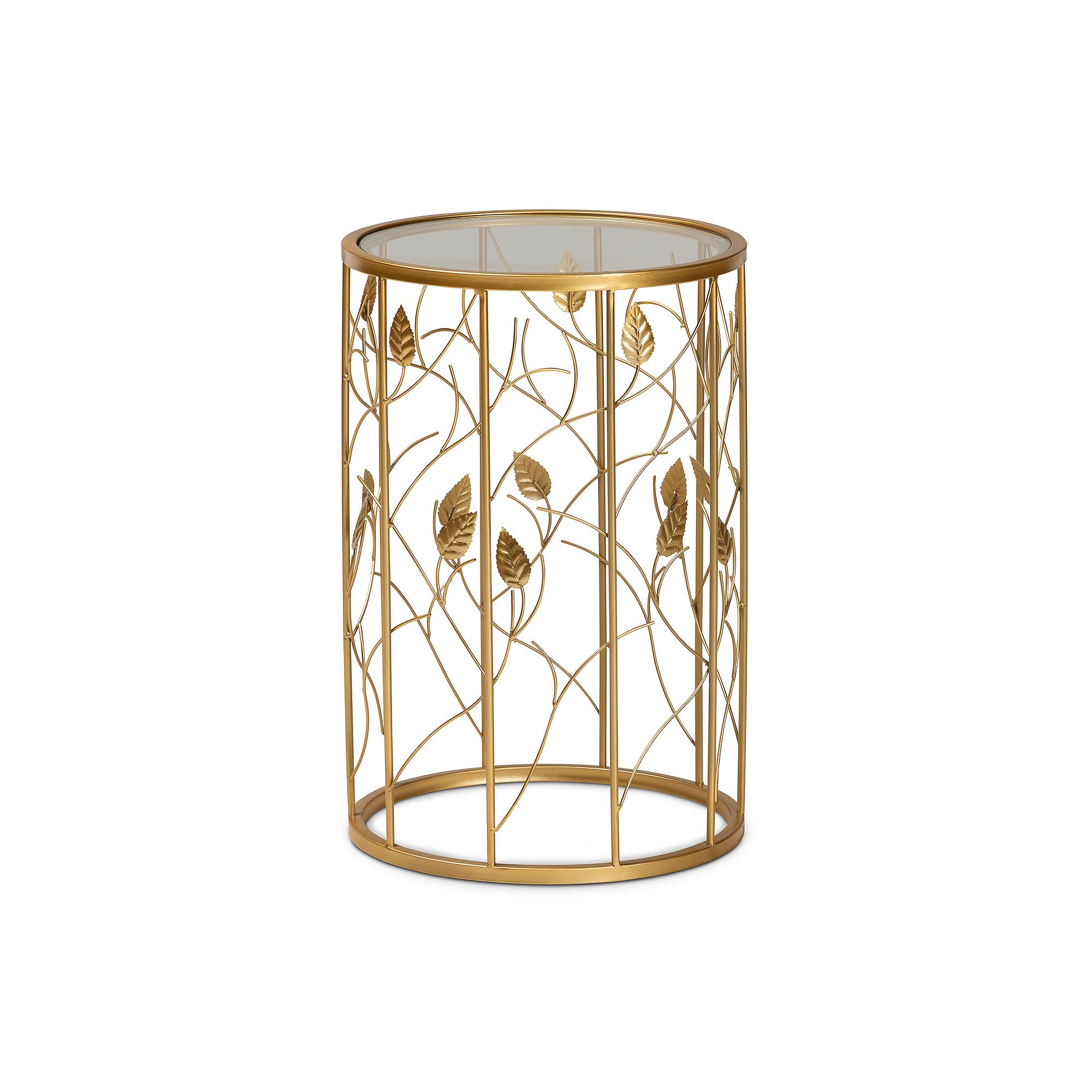 Baxton Studio Anaya End Table, Gold