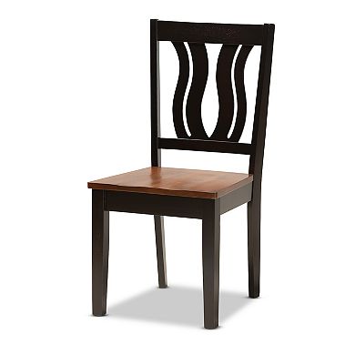 Baxton Studio Anesa Dining Table & Chair 5-piece Set