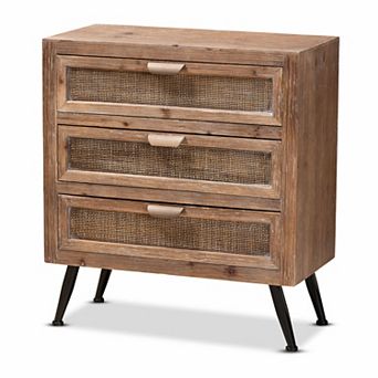 Baxton Studio Calida 3-Drawer Dresser