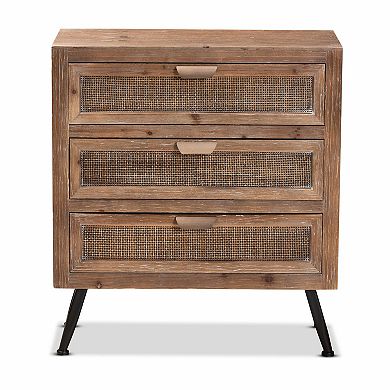 Baxton Studio Calida 3-Drawer Dresser