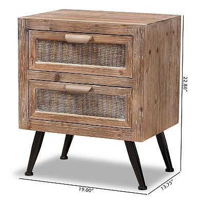 Baxton Studio Calida Night Stand Table