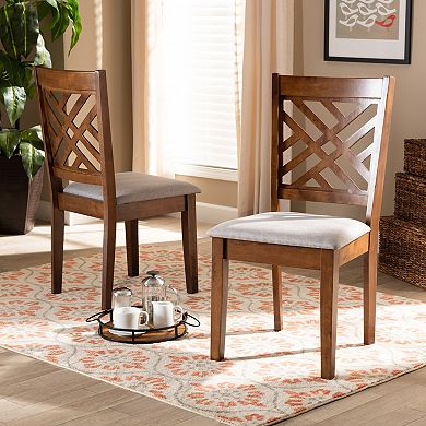 Baxton Studio Caron Dining Chair 2-piece Set