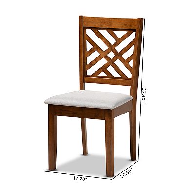 Baxton Studio Caron Dining Chair 2-piece Set