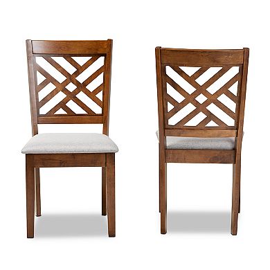 Baxton Studio Caron Dining Chair 2-piece Set