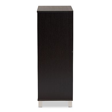 Baxton Studio Ernest Shoe Cabinet Floor Decor