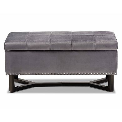 Baxton Studio Esther Storage Ottoman