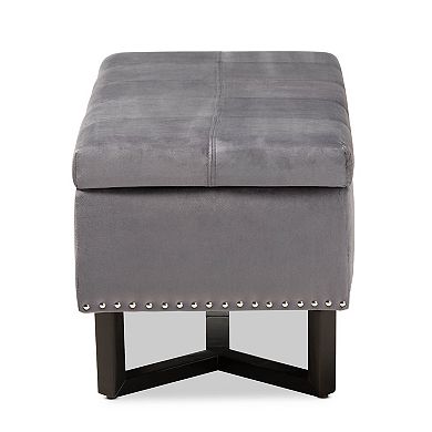 Baxton Studio Esther Storage Ottoman