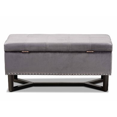 Baxton Studio Esther Storage Ottoman