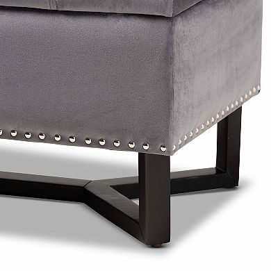 Baxton Studio Esther Storage Ottoman