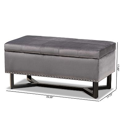 Baxton Studio Esther Storage Ottoman