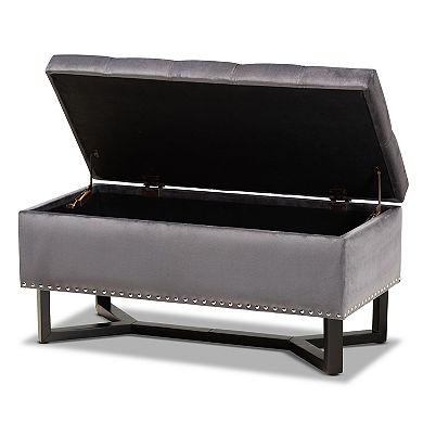 Baxton Studio Esther Storage Ottoman