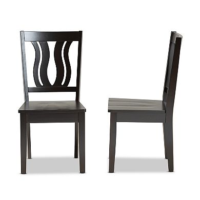 Baxton Studio Fenton Dining Chair 2-piece Set