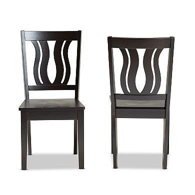 Baxton Studio Fenton Dining Chair 2-piece Set