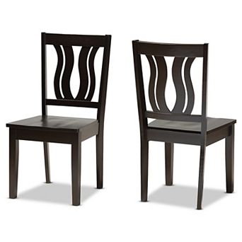Baxton Studio Fenton Dining Chair 2 pc Set