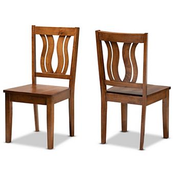 Baxton Studio Fenton Dining Chair 2 pc Set