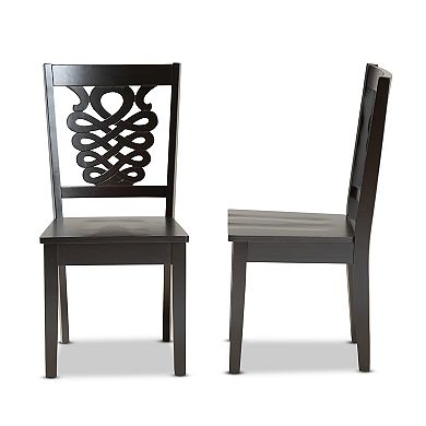 Baxton Studio Gervais Dining Chair 2-piece Set