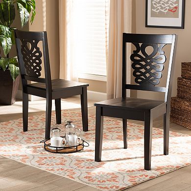 Baxton Studio Gervais Dining Chair 2-piece Set