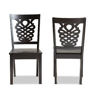 Baxton Studio Gervais Dining Chair 2-piece Set