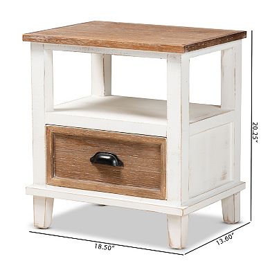 Baxton Studio Glynn Nightstand