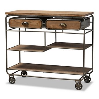 Baxton Studio Grant Trolley Cart