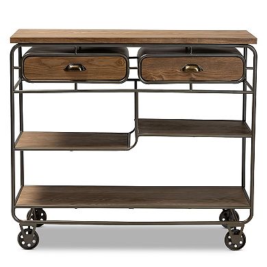 Baxton Studio Grant Trolley Cart