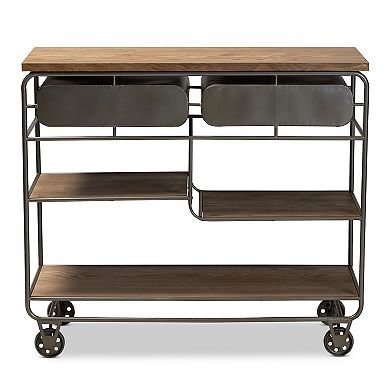 Baxton Studio Grant Trolley Cart