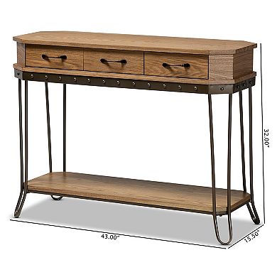 Baxton Studio Kellyn Console Table
