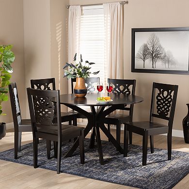 Baxton Studio Liese Dining 7-piece Set