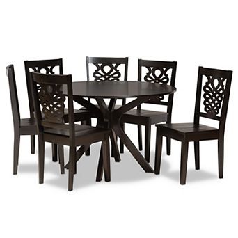 Baxton Studio Liese Dining 7 pc Set