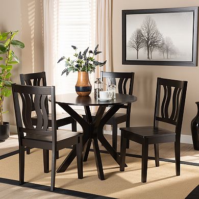 Baxton Studio Mare Dining 5-Piece Set
