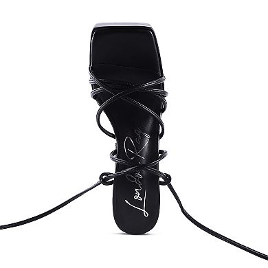 London Rag Anvil Women's Block Heel Sandals