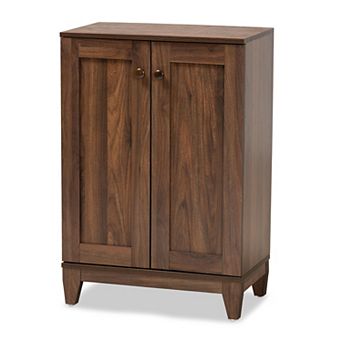 Baxton Studio Nissa Shoe Cabinet Floor Decor