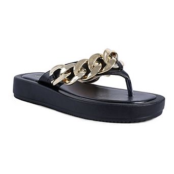 Womens Esprit XING Chain Thong Sndls