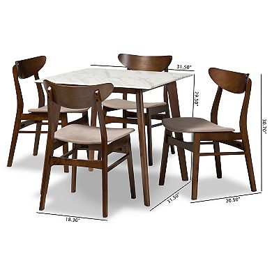 Baxton Studio Paras Dining 5-piece Set