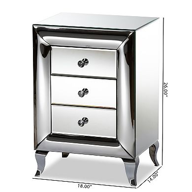 Baxton Studio Pauline Nightstand