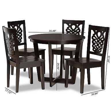 Baxton Studio Salida Dining 5-piece Set