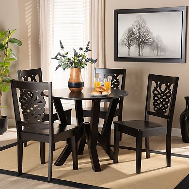 Baxton Studio Valda Dining 5-piece Set