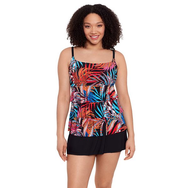 Women's Great Lengths Jungle Boogie Triple Tier Swim Dress