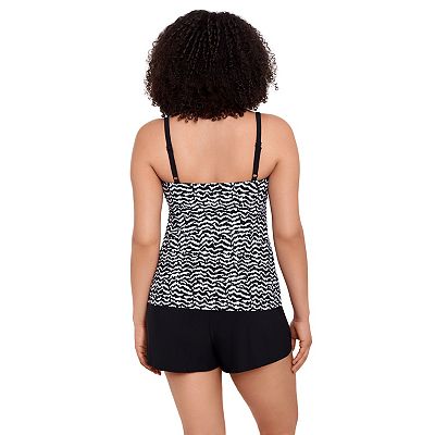 Women s Great Lengths Print Triple Tier Swim Dress
