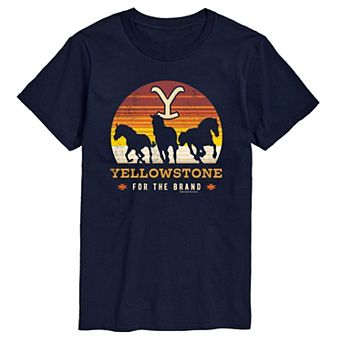 Big & Tall Yellowstone Wild Horses Tee
