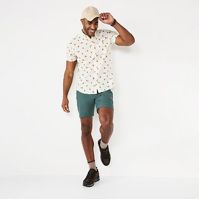 Men's Eddie Bauer Baja Print Short Sleeve Button-Down Shirt