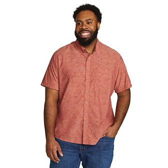 Men's Eddie Bauer Baja Print Short Sleeve Button-Down Shirt