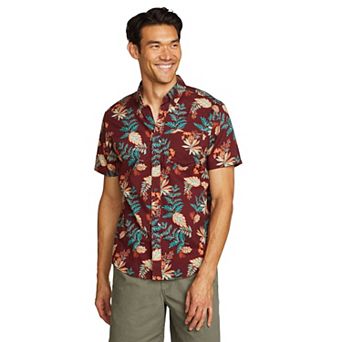 Men's Eddie Bauer Baja Print Short Sleeve Button-Down Shirt
