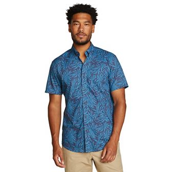 Men's Eddie Bauer Baja Print Short Sleeve Button-Down Shirt