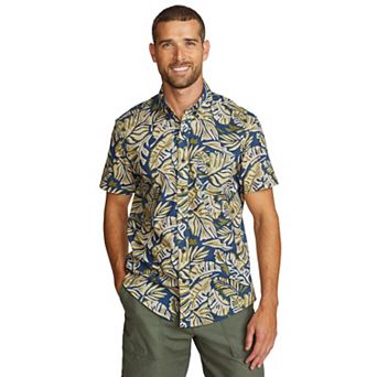 Men's Eddie Bauer Baja Print Short Sleeve Button-Down Shirt