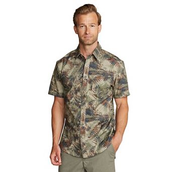 Men's Eddie Bauer Baja Print Short Sleeve Button-Down Shirt