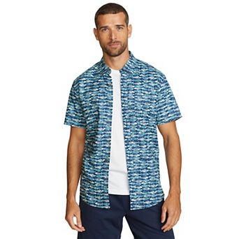 Men's Eddie Bauer Baja Print Short Sleeve Button-Down Shirt